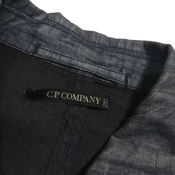 CP Company SS2003 (IT46/M) Flax Linen Coat - Waxed Grey Archive - Picture 4 of 6
